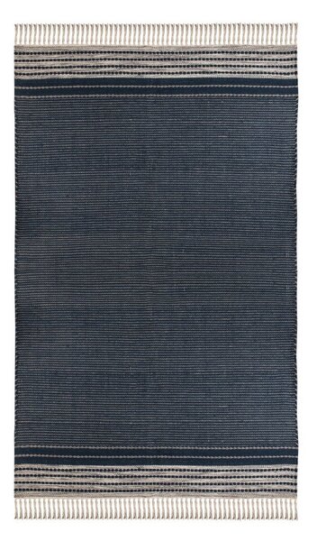 Covor reversibil pentru exterior din plastic reciclat Green Decore Civil, 80 x 180 cm, albastru-închis