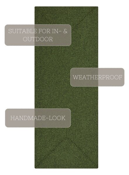Covor verde de exterior 200x80 cm - NORTHRUGS