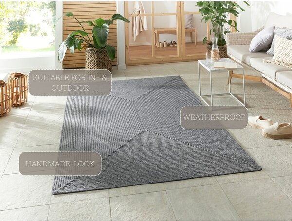 Covor gri de exterior 150x80 cm - NORTHRUGS