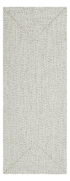 Covor alb/bej de exterior 200x80 cm - NORTHRUGS