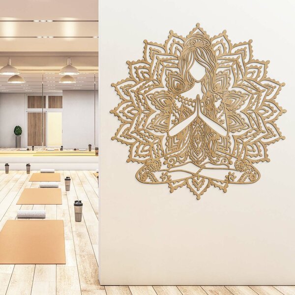 DUBLEZ | Mandala Boho de perete - Yoghină | Tablou de perete
