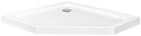 Rea Diamond cădiță de duș pentagonală 90x90 cm alb REA-K6522