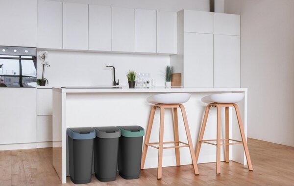 Coș de gunoi din plastic reciclat 25 l Twist - Rotho