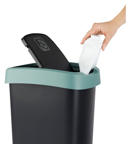 Coș de gunoi din plastic reciclat 25 l Twist - Rotho