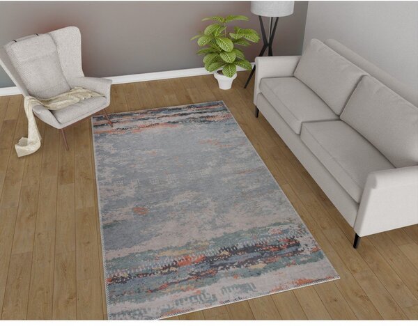 Covor gri lavabil 150x80 cm - Vitaus