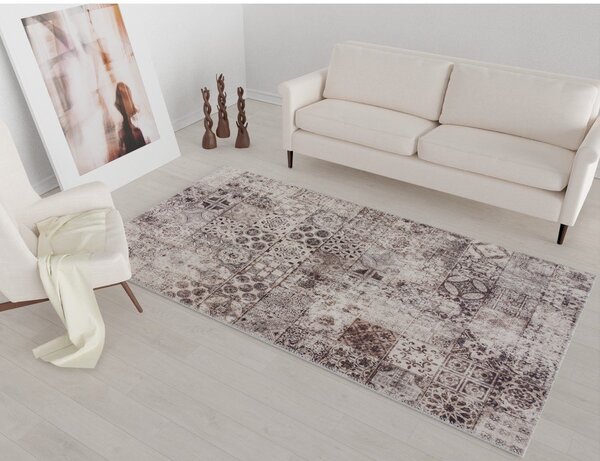 Covor bej lavabil 80x50 cm - Vitaus