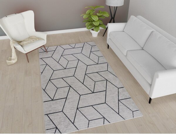 Covor gri lavabil 50x80 cm – Vitaus