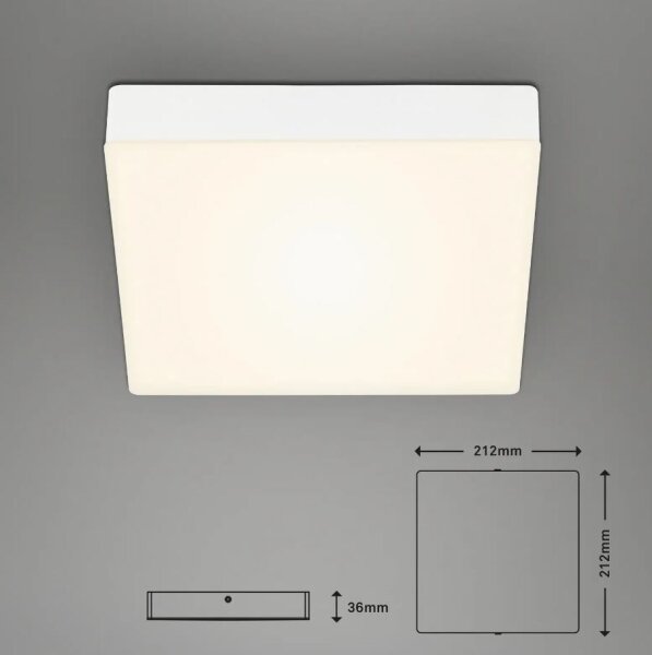 Plafonieră LED FLAME LED/16W/230V alb Briloner 7070-016
