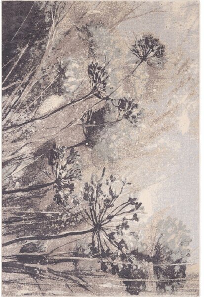 Covor gri/crem din lână 133x180 cm Lissey – Agnella