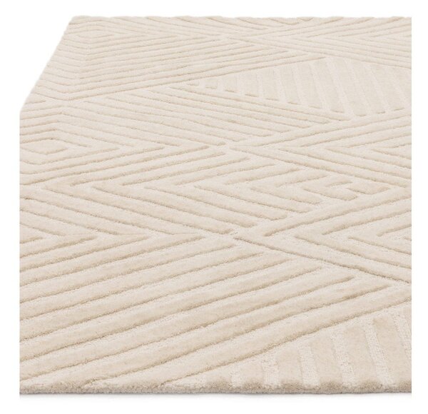 Covor crem din lână 200x290 cm Hague – Asiatic Carpets