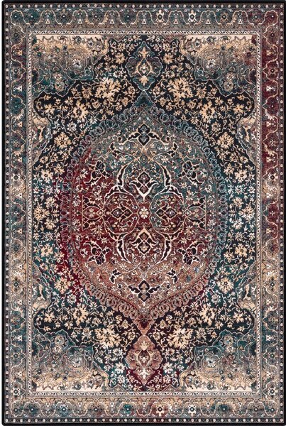 Covor verde închis din lână 160x240 cm Ava – Agnella