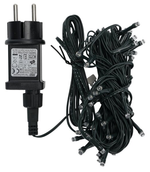 Aigostar - Șirag de lumini LED de exterior pentru Crăciun, 50 LED/8 funcții, 8 m, IP44, alb rece
