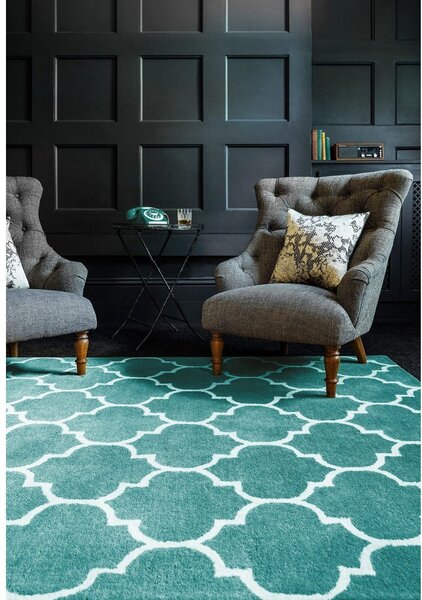 Covor albastru handmade din lână 120x170 cm Albany – Asiatic Carpets
