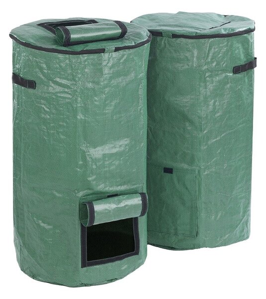 Coș pentru compost verde 2 buc. 125 l – Maximex