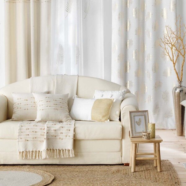 Draperie bej din bumbac 140x240 cm Golden Sunset – douceur d'intérieur