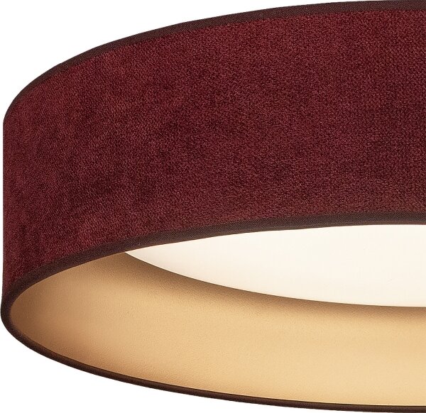 BRILAGI-LED Lampă LED dimabilă VELVET SM. VARI 36W/230V 3000-6500K diam. 55 cm vișiniu/auriu + telecomandă