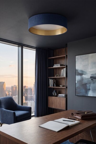 Brilagi-LED lampă dimabilă VELVET SM VARI, 36W/230V, 3000-6500K, diam. 55 cm, albastru/auriu +telecomandă