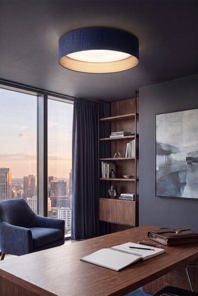 Brilagi-LED lampă dimabilă VELVET SM VARI, 36W/230V, 3000-6500K, diam. 55 cm, albastru/auriu +telecomandă