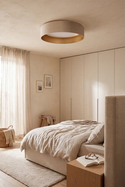 Brilagi-LED Plafonieră VELVET SIMPLE LED/24W/230V 3000K diam. 45 cm crem./auriu