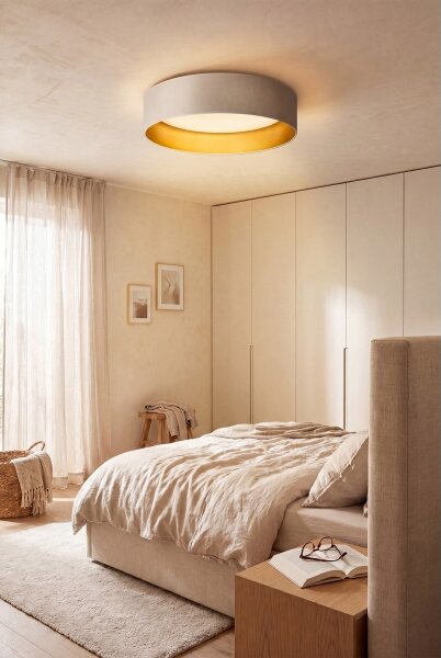 Brilagi-LED Plafonieră VELVET SIMPLE LED/24W/230V 3000K diam. 45 cm crem./auriu