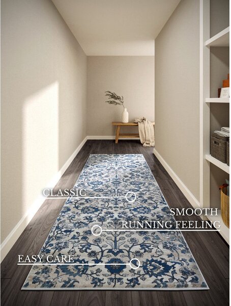 Covor tip traversă albastru/crem 80x240 cm Ernest – Villeroy&Boch