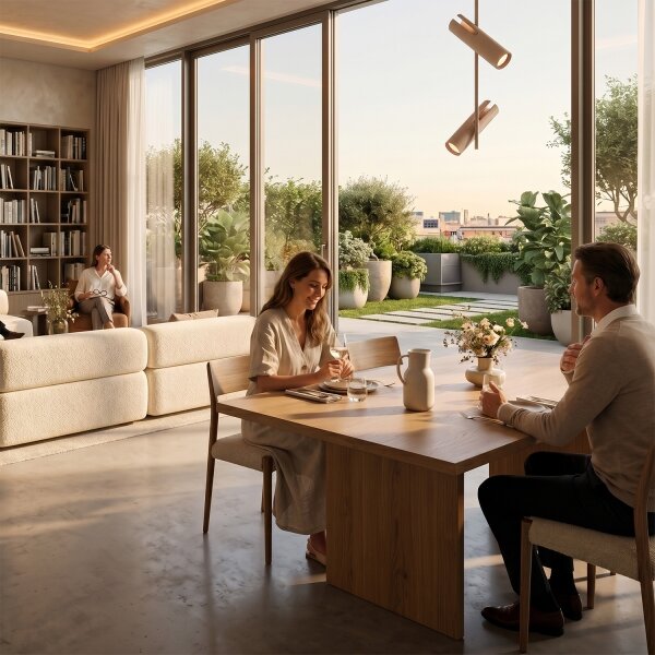 Brilagi - Lustru LED RGBW reglabil pe tijă BRANCH 2xGU10/6,5W/230V bej
