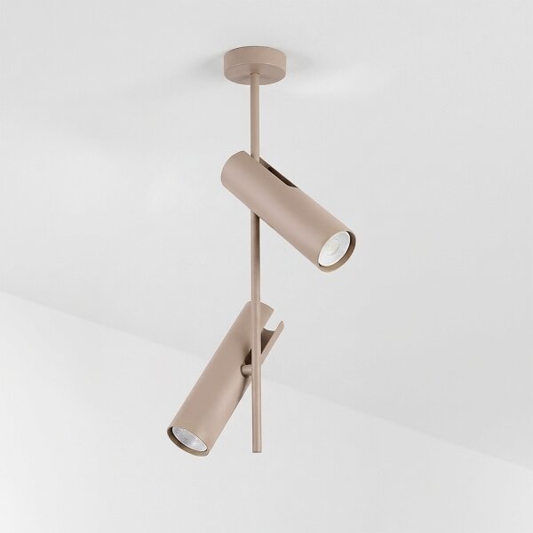 Brilagi - Lustru LED RGBW reglabil pe tijă BRANCH 2xGU10/6,5W/230V bej