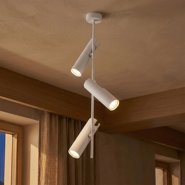 Brilagi - Lustra LED RGBW reglabilă pe tijă BRANCH 3xGU10/6,5W/230V albă