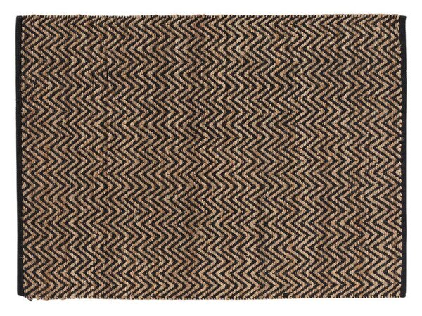 Covor negru-natural 120x170 cm Zigzag – douceur d'intérieur