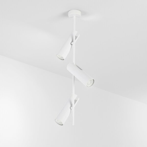 Brilagi - Lustra LED RGBW reglabilă pe tijă BRANCH 3xGU10/6,5W/230V albă
