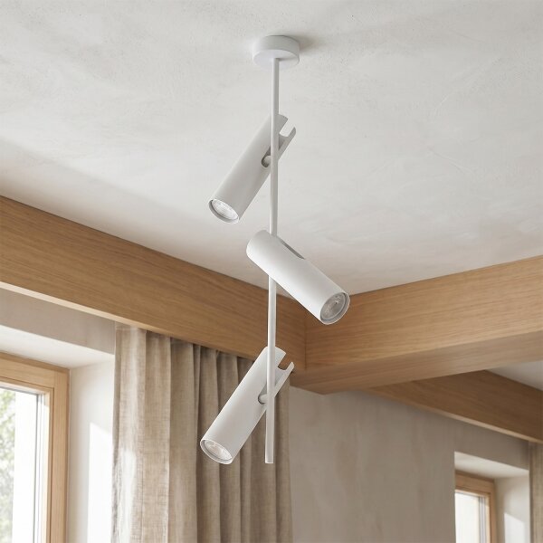 Brilagi - Lampă suspendată pe tijă BRANCH 3xGU10/30W/230V albă
