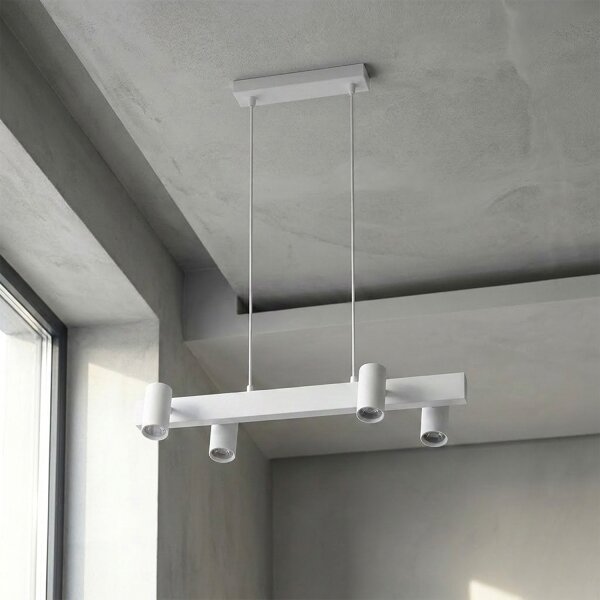 Brilagi - Lustra LED RGBW reglabilă pe cablu SELE 4xGU10/6,5W/230V albă