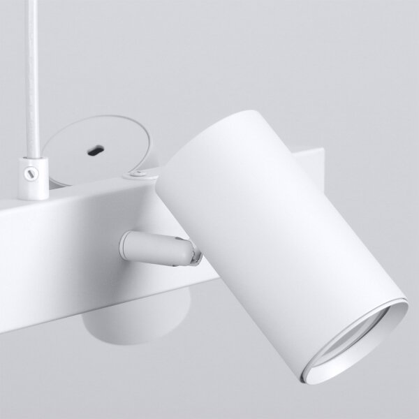Brilagi - Lustră suspendată pe cablu SELE 4xGU10/30W/230V albă
