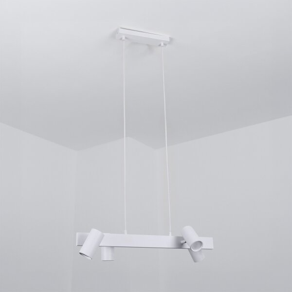 Brilagi - Lustra LED RGBW reglabilă pe cablu SELE 4xGU10/6,5W/230V albă