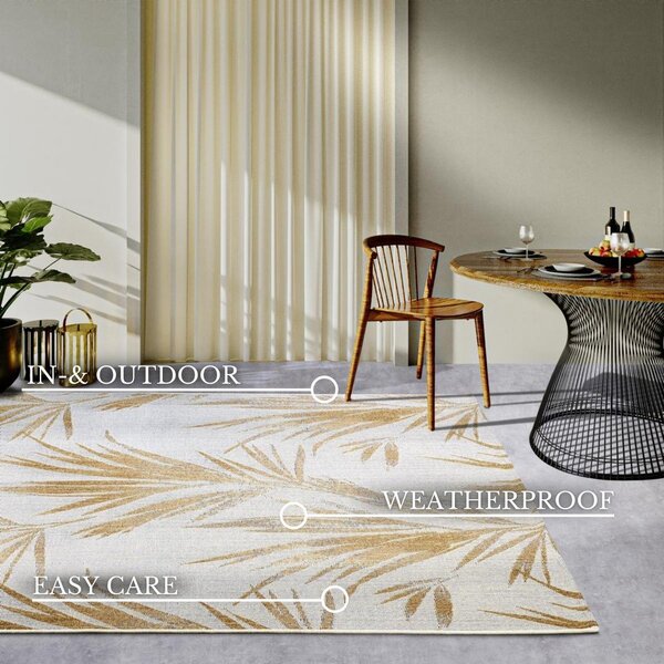Covor de exterior alb/auriu 120x180 cm Leonie – Villeroy&Boch