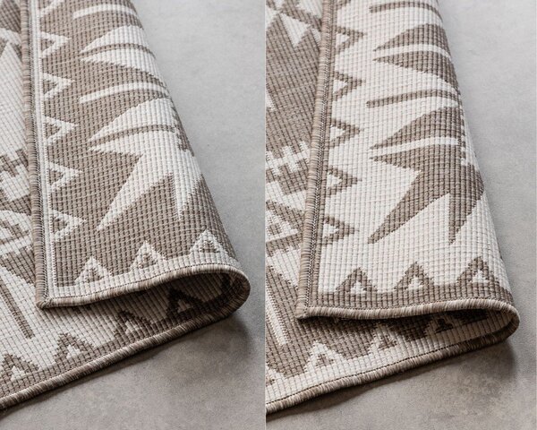 Covor de exterior maro/crem 80x150 cm Gemini – Elle Decoration