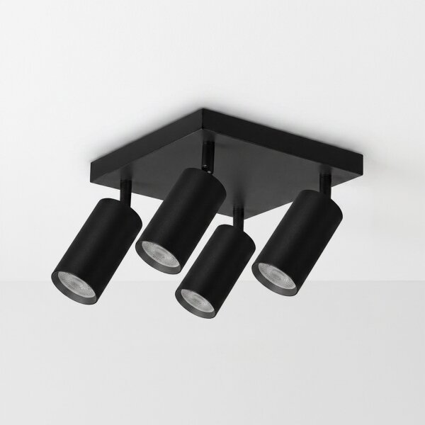 Brilagi - Spot LED RGBW dimabil SELE SQUARE 4xGU10/6,5W/230V negru