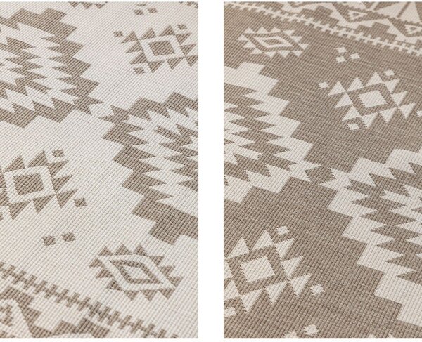 Covor de exterior maro/crem 80x150 cm Gemini – Elle Decoration