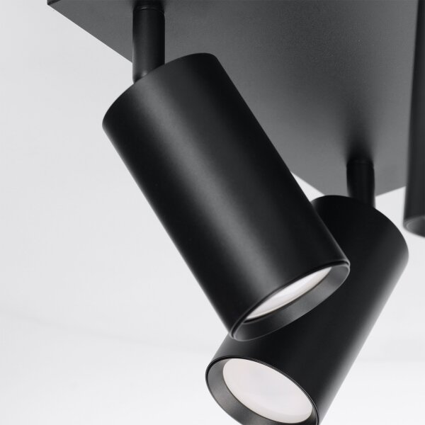 Brilagi - Spot LED RGBW dimabil SELE SQUARE 4xGU10/6,5W/230V negru