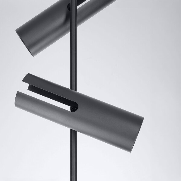 Brilagi - Lustră LED RGBW reglabilă pe tijă BRANCH 3xGU10/6,5W/230V neagră