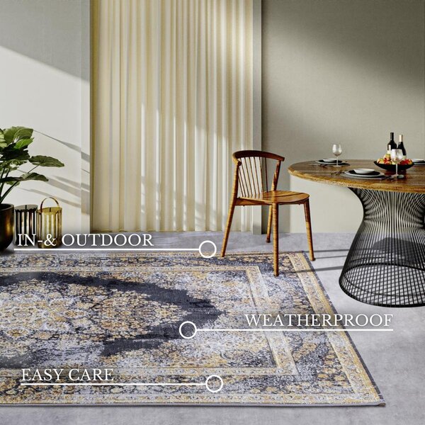 Covor de exterior gri antracit/auriu 120x180 cm Martha – Villeroy&Boch