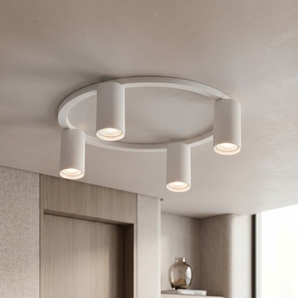 Brilagi - Plafonieră LED RGBW reglabilă SELE 4xGU10/6,5W/230V albă