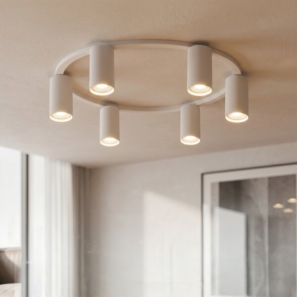 Brilagi - plafonieră LED RGBW reglabilă SELE 6xGU10/6,5W/230V albă