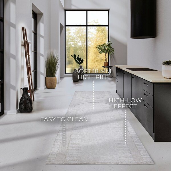 Covor tip traversă crem 80x240 cm Bartoux Cream White – Elle Decoration