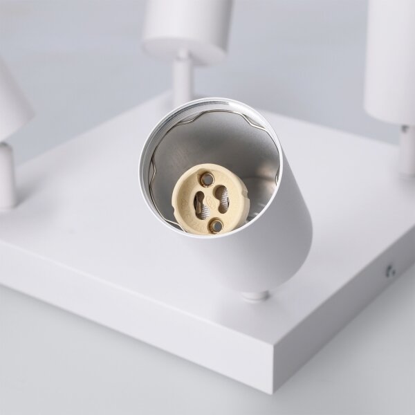 Brilagi - Spot LED RGBW reglabil SELE SQUARE 4xGU10/6,5W/230V alb