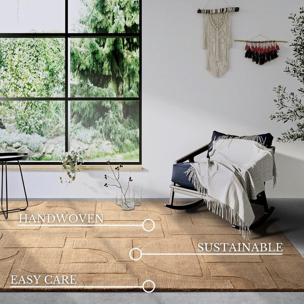 Covor bej țesut manual din lână 120x170 cm Alexis – Villeroy&Boch