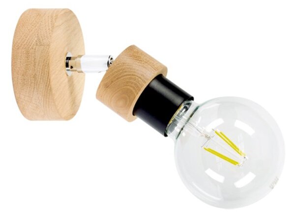 Spot-Light 2834174 - Aplică de perete tip spot MARJOLAINE, 1xE27/25W/230V, stejar
