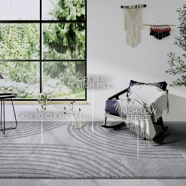 Covor gri 120x170 cm Pigment Light Grey – Elle Decoration