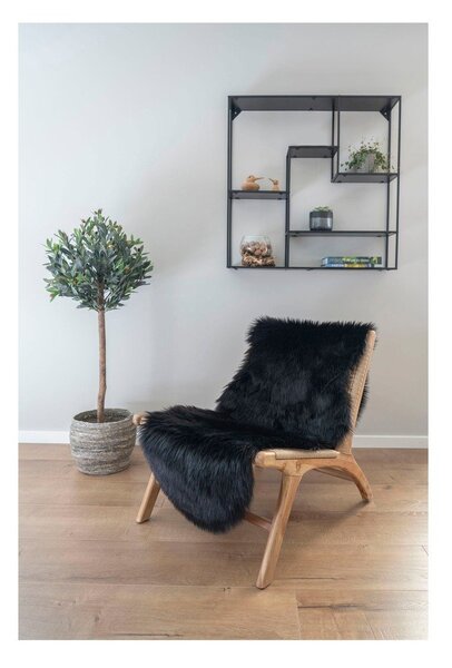 Covor tip traversă negru sintetic 60x180 cm – House Nordic