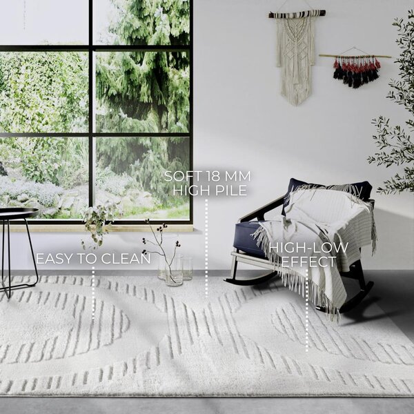 Covor crem 160x235 cm Bartoux Cream White – Elle Decoration